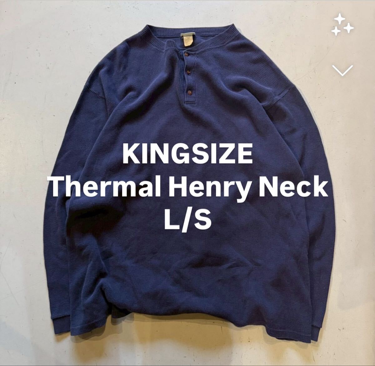 V HENRY NECK L/S サイズL VALLAD V HENRY NECK L/S ブラック iO着用