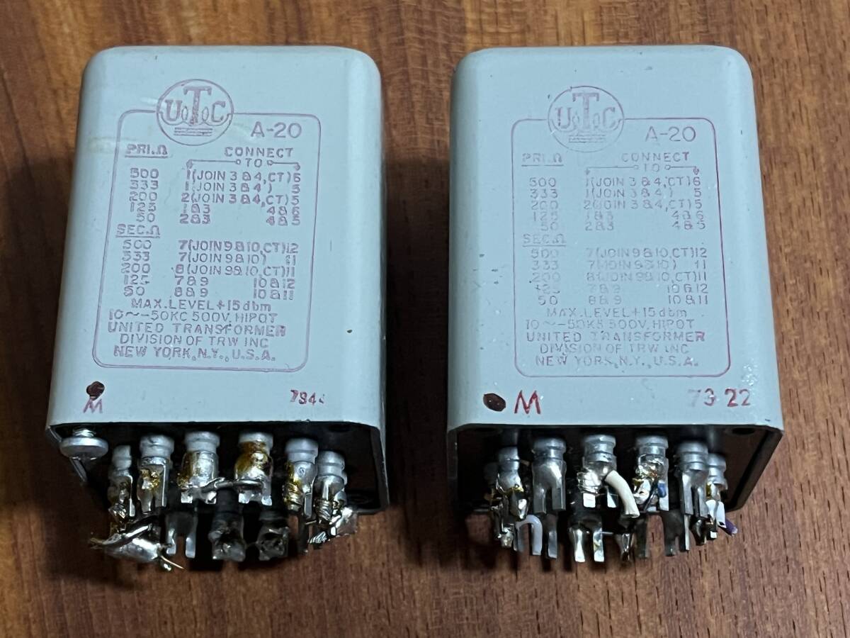 Yahoo!オークション -「utc a-20」(真空管アンプ) (アンプ)の落札相場