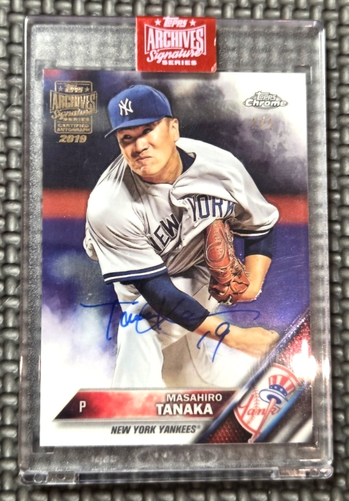 田中将大（ニューヨーク・ヤンキース）投手直筆サイン入りフォト証明