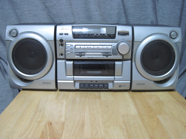 希少 未使用級】aiwa XG-E5M ダブルCD ダブルカセット ビンテージ