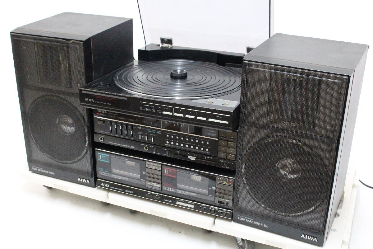 Yahoo!オークション -「aiwa カセットデッキ」(システムコンポ