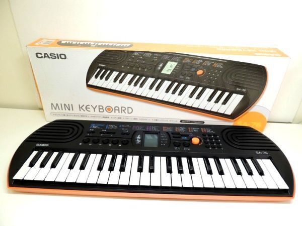 Yahoo!オークション -「casio sa-76 ミニキーボード」の落札相場・落札価格