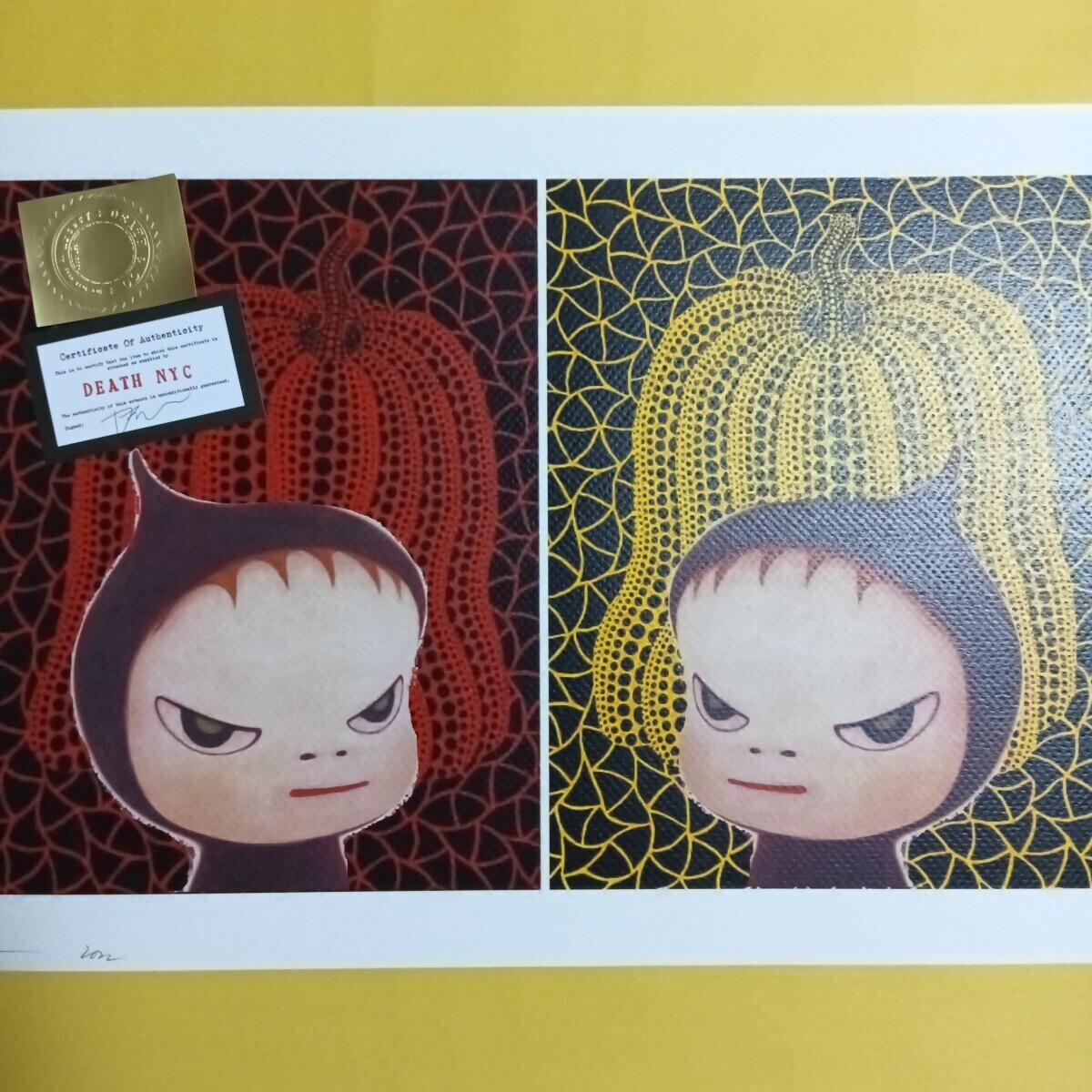 Yahoo!オークション -「death nyc 世界限定100枚 アートポスター 奈良