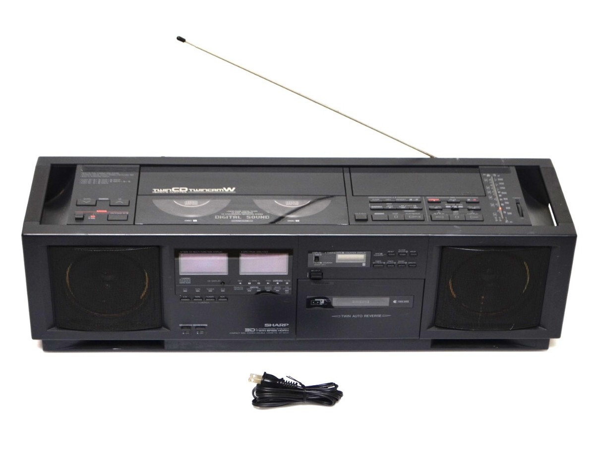 Yahoo!オークション -「sharp qt cd」(ラジカセ) (カセットデッキ)の