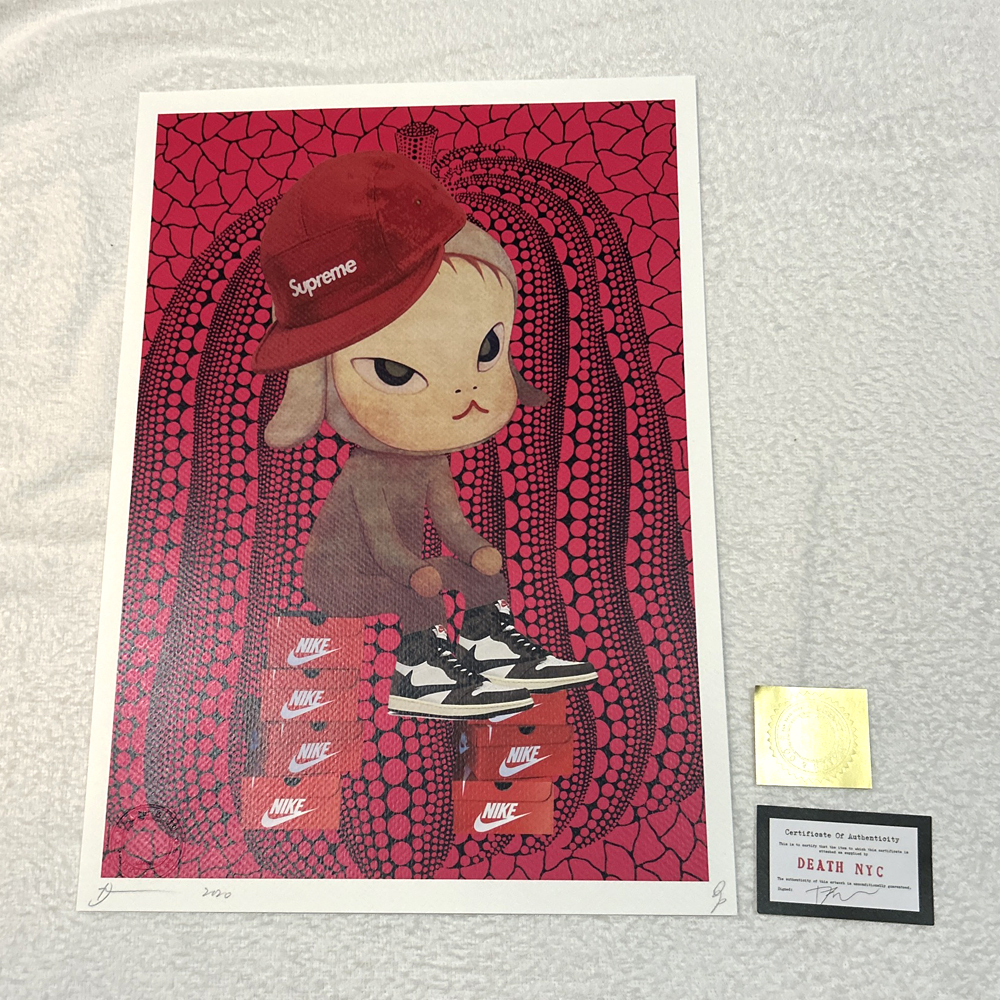 Yahoo!オークション -「death nyc 世界限定100枚 アートポスター 奈良