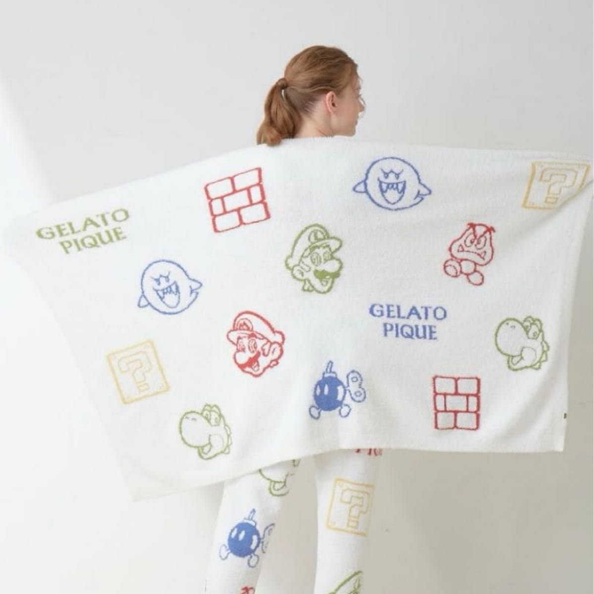 ジェラートピケ 【スーパーマリオ】キノピオ＆ヨッシーブランケット