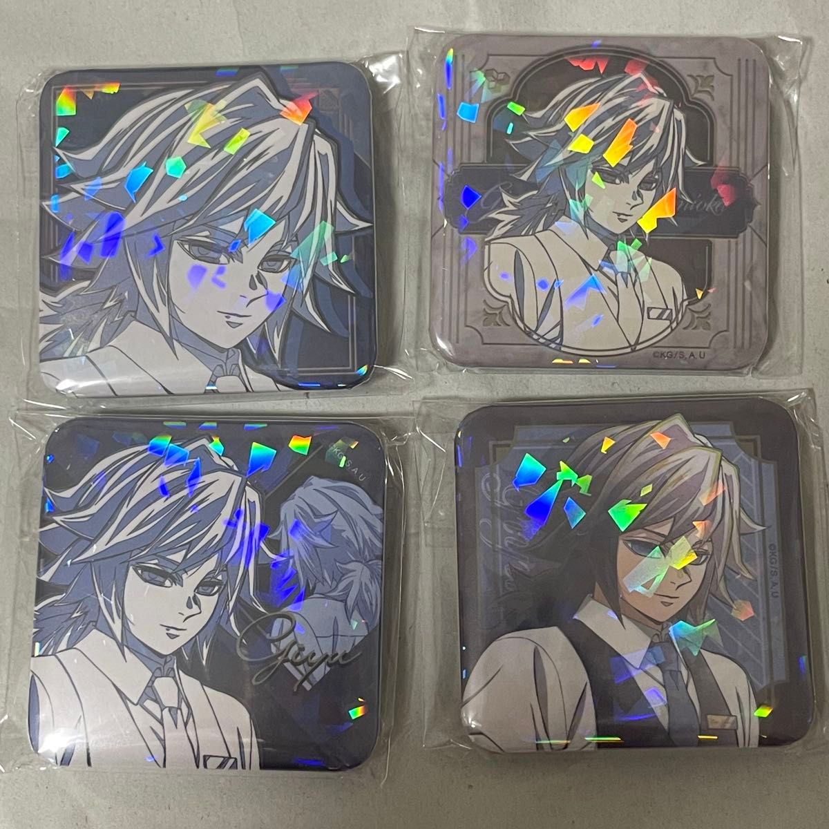 鬼滅の刃 モクテルバー コレクションロト グリッター缶バッジ 冨岡義勇