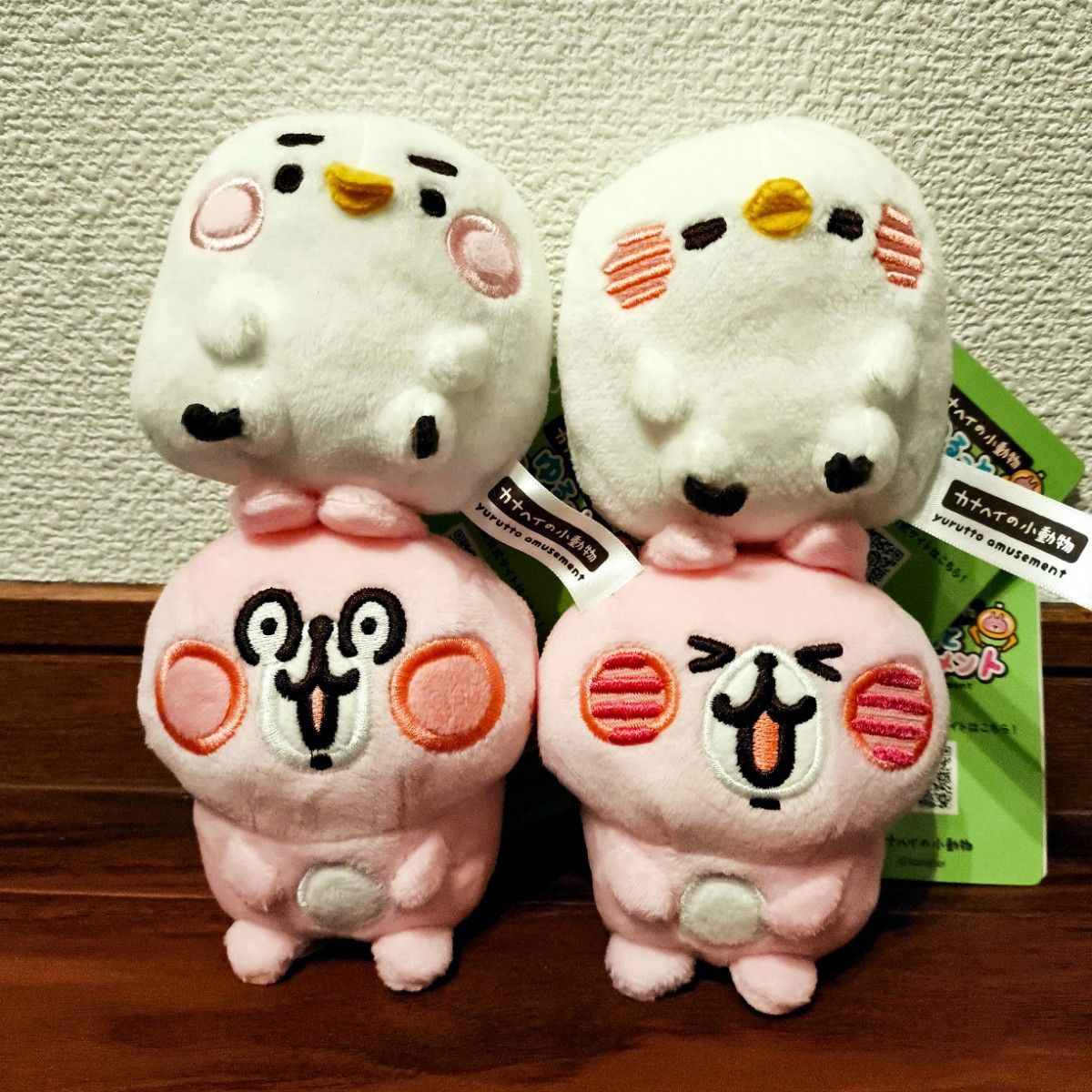 カナヘイの小動物 ピスケとうさぎの湯 マスコットセット ぬいぐるみ