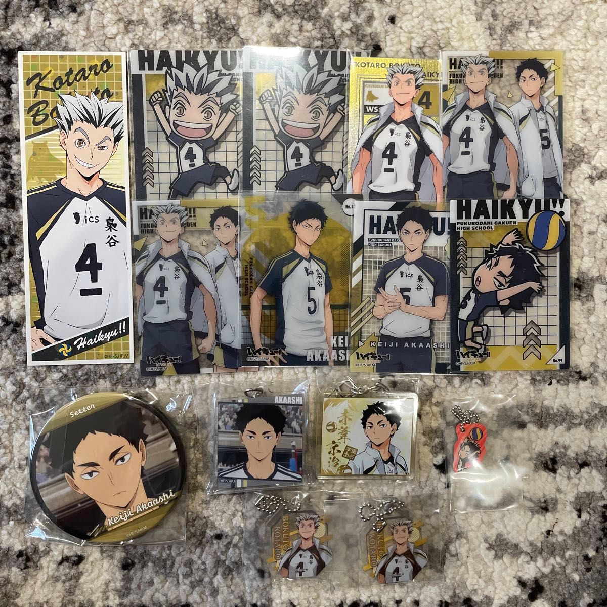 ハイキュー 」×極楽湯・RAKU SPAコラボ マフラータオル 梟谷学園高校