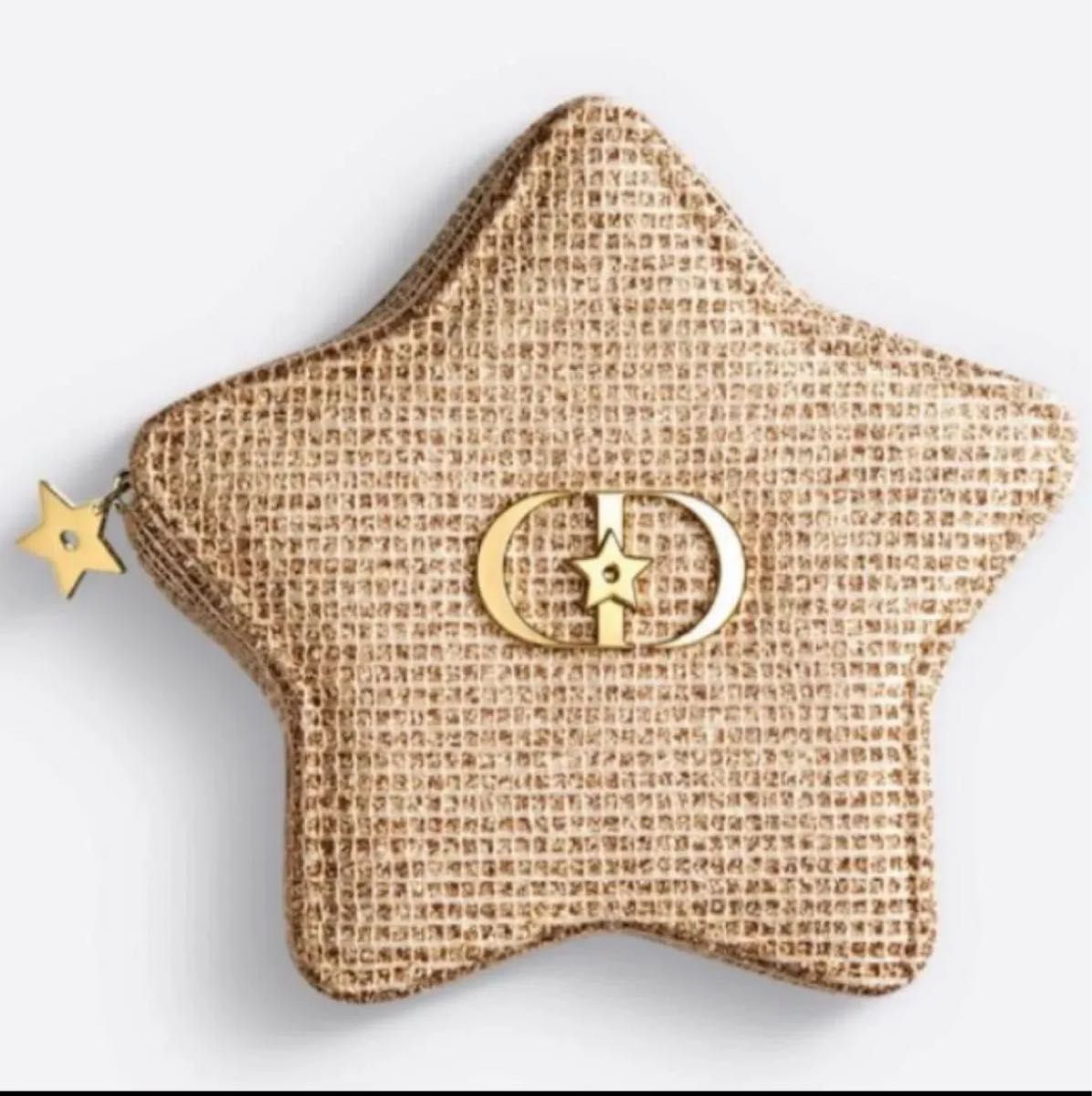 限定】ディオール DIOR 星型ポーチ スター ゴールドラメ 2025 ホリデー