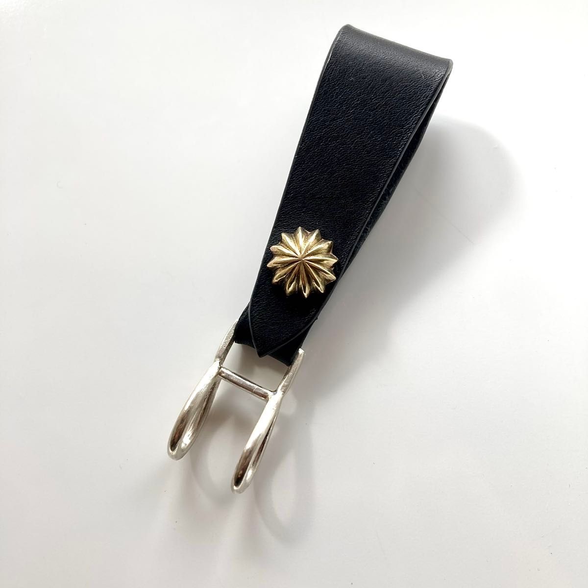 クロスボール コンチョ シルバー925 ベルトループレザー Dカン BWL