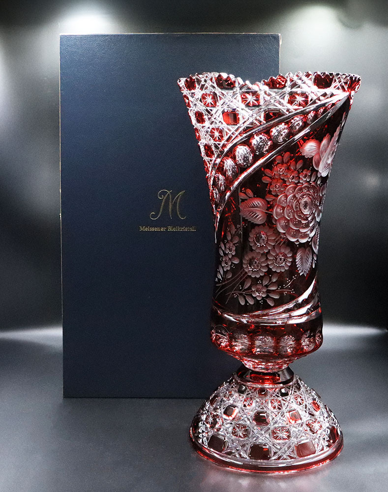 Yahoo!オークション -「マイセンクリスタル花瓶」の落札相場・落札価格