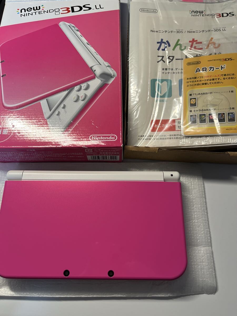 任天堂 Newニンテンドー3DS LL ピンク×ホワイト オークション比較