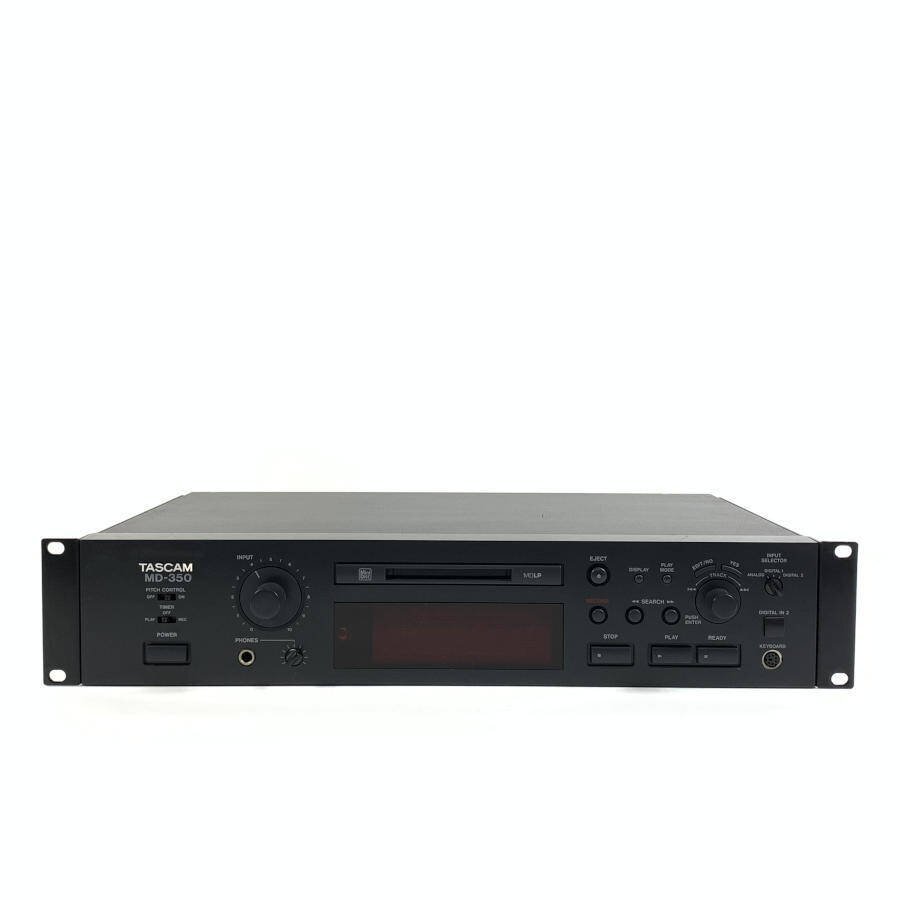 美品】TASCAM MD-350 タスカム MDデッキ ラックケース・リモコン MD