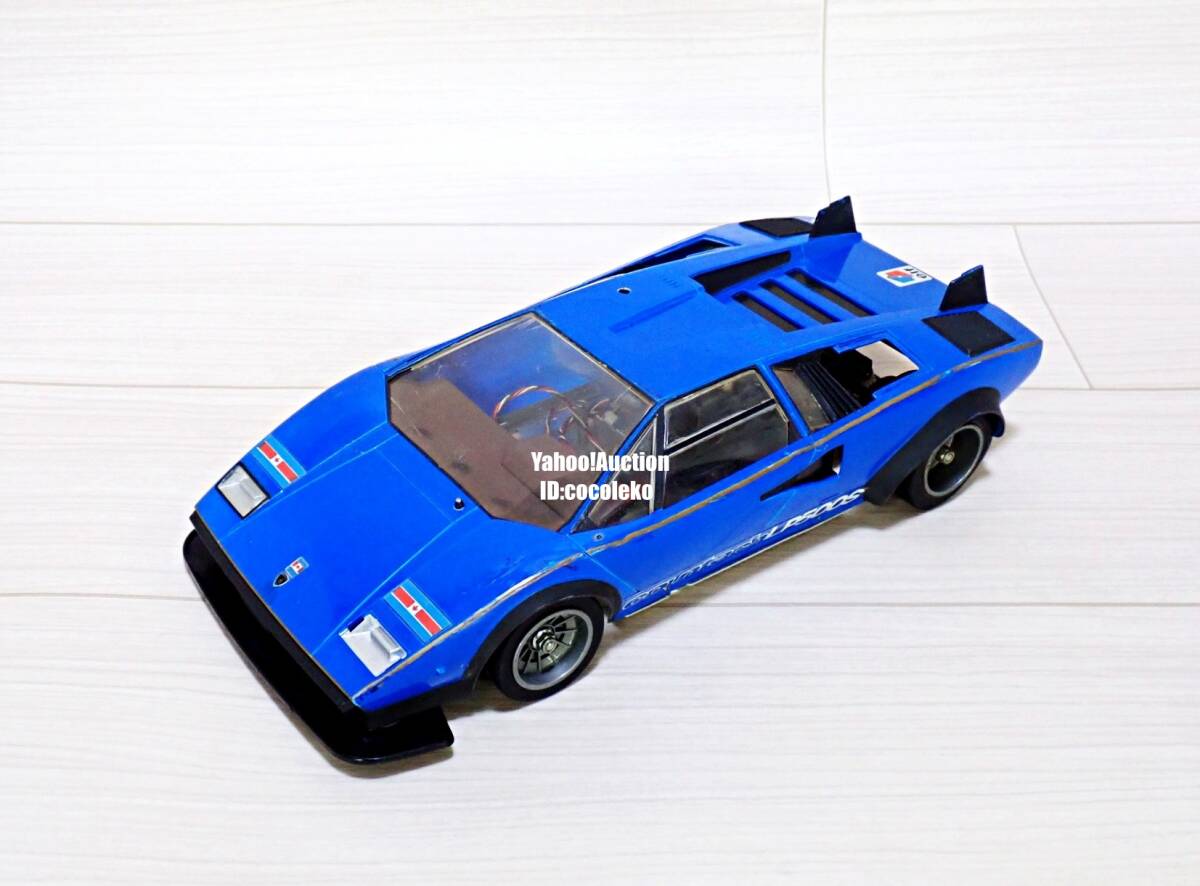 タミヤラジコン カウンタック ビンテージ サーボ、受信機 無断変速付き