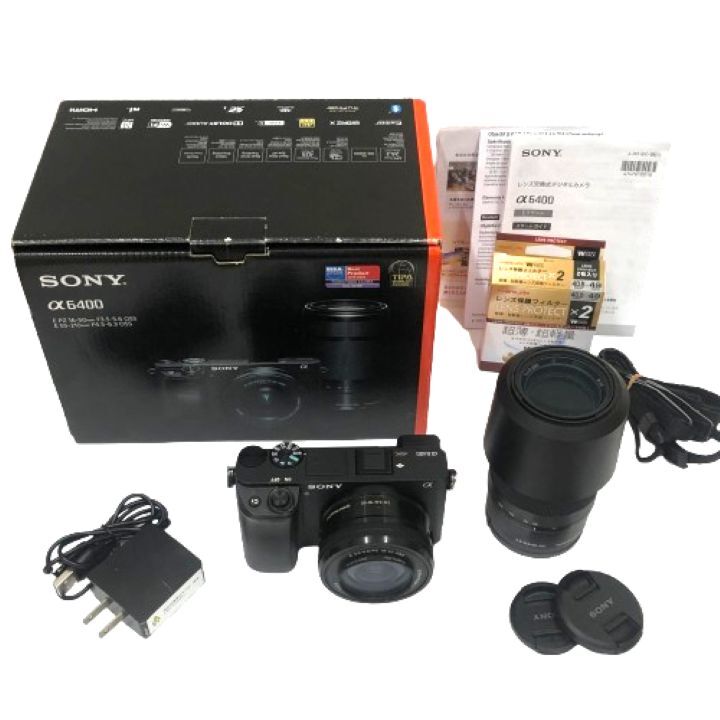 Yahoo!オークション -「sony α6400 ilce-6400y ダブルズームレンズ