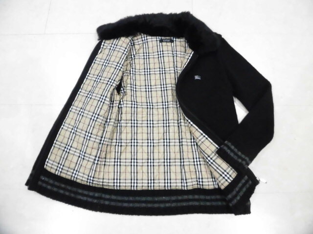 Yahoo!オークション -「バーバリーブラックレーベル ニット ファー」の
