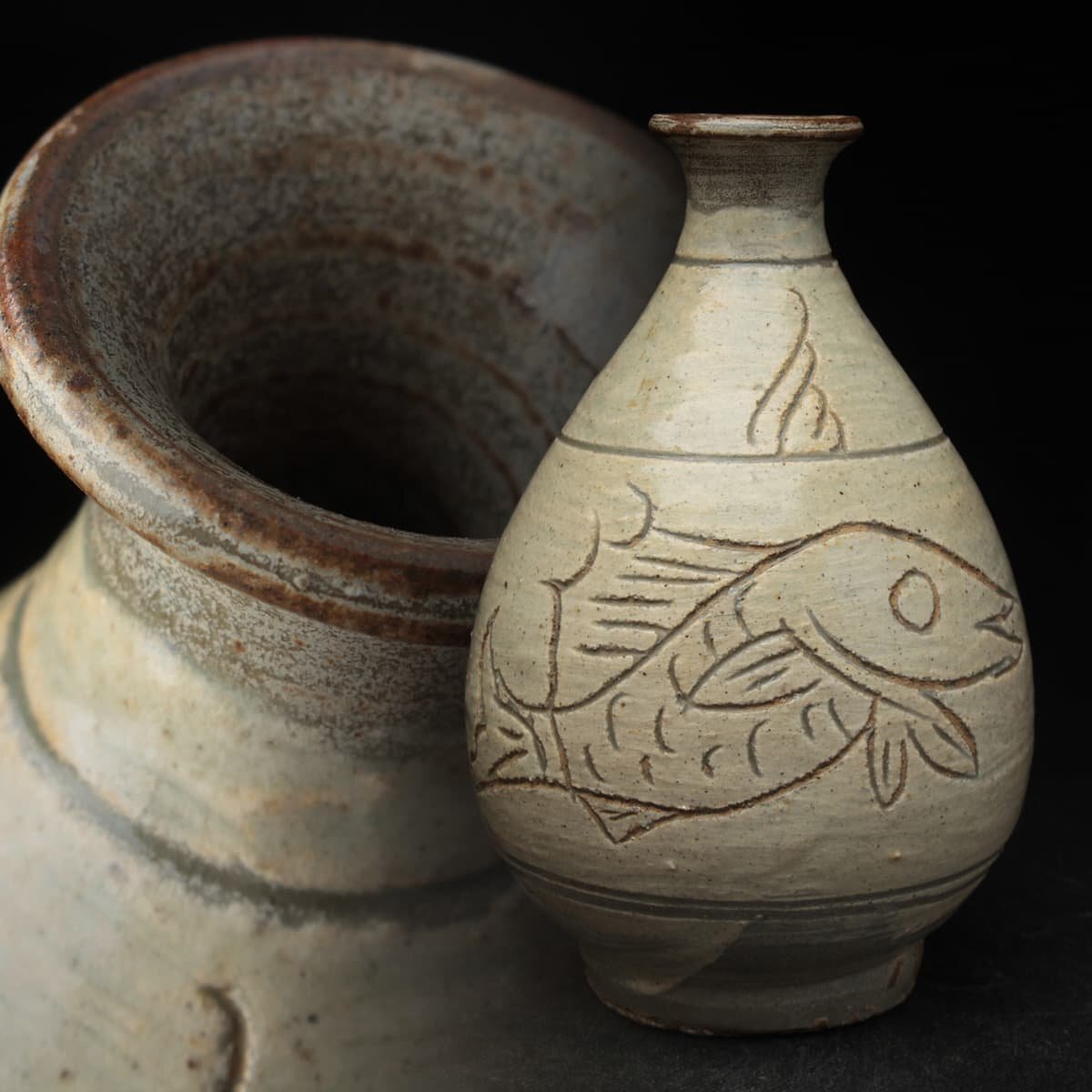 Yahoo!オークション -「刷毛目 徳利」(李朝) (中国、朝鮮半島)の落札