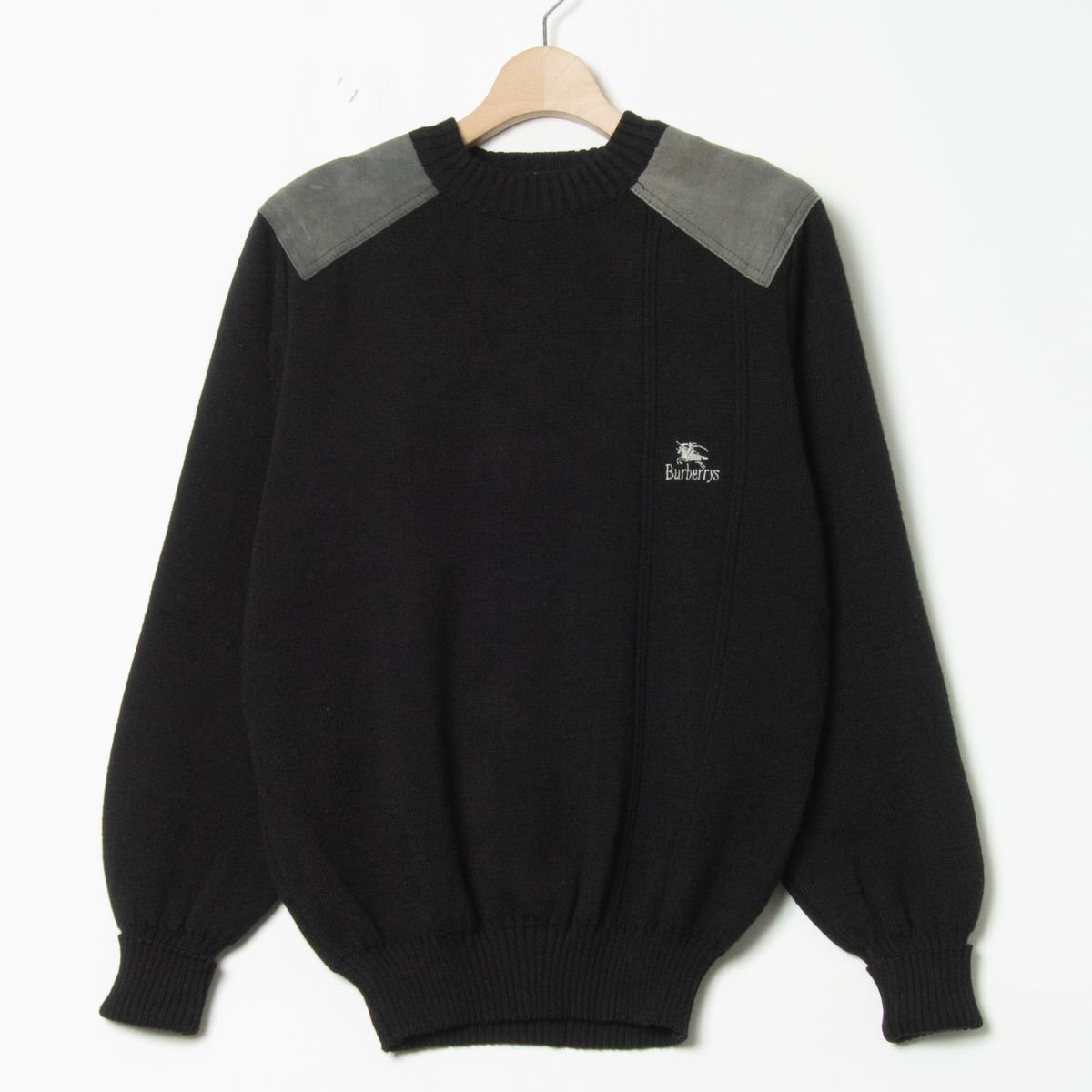 Yahoo!オークション -「エルボーパッチ セーター」(バーバリー) (は)の