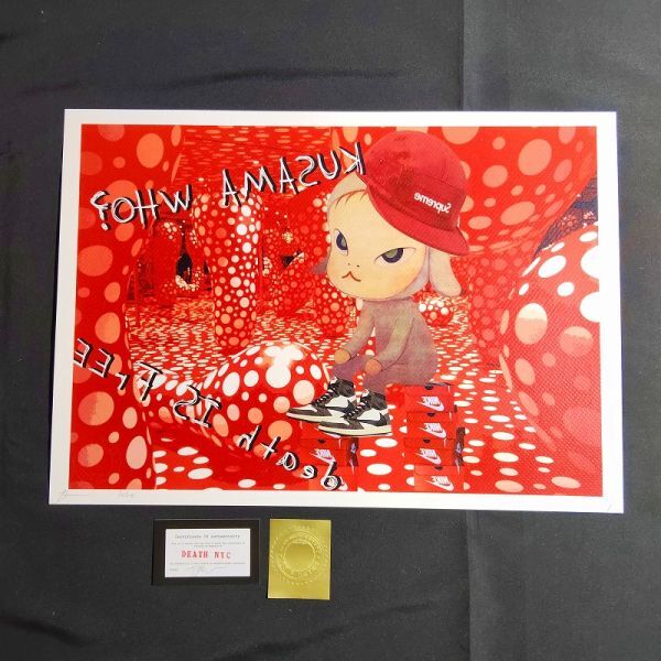 Yahoo!オークション -「death nyc 世界限定100枚 アートポスター 奈良