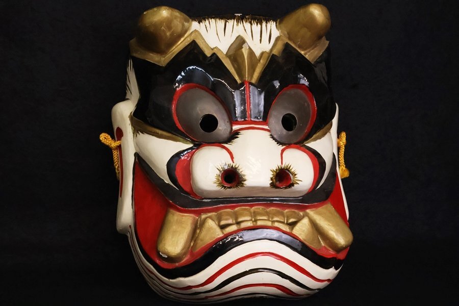 Yahoo!オークション -「備中神楽面」(彫刻、オブジェ) (美術品)の落札