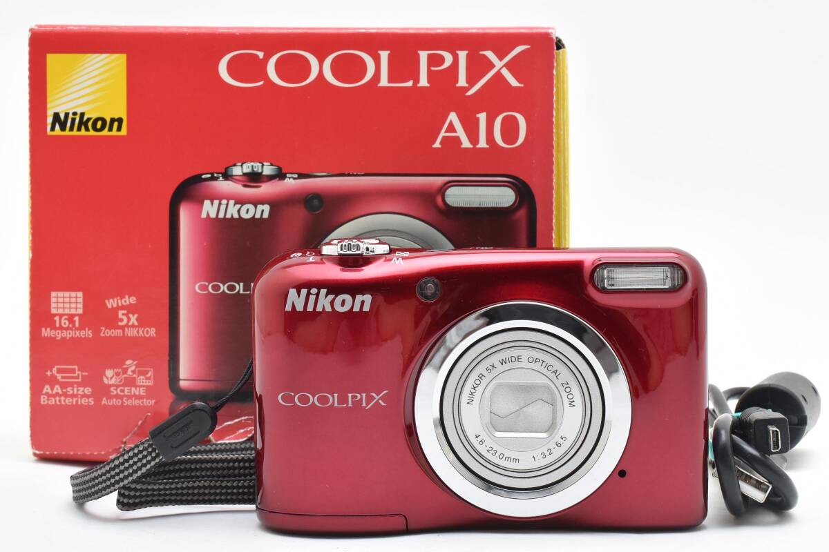 Yahoo!オークション -「nikon デジタルカメラ coolpix a10 レッド