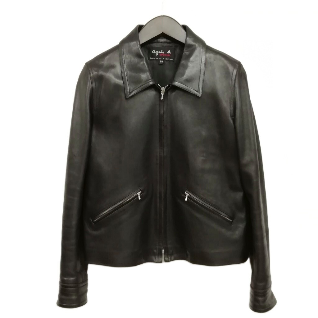 Yahoo!オークション -「アニエスベーレザーライダース」(ファッション