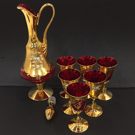 Yahoo!オークション -「ベネチアングラス デカンタ」の落札相場・落札価格