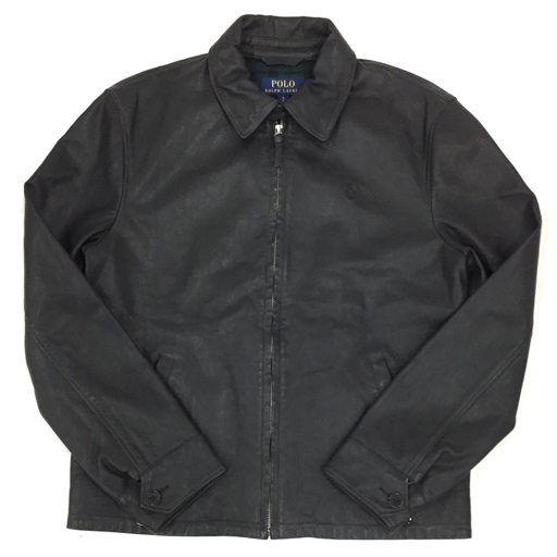 Yahoo!オークション -「ラルフローレン ラムレザージャケット」の落札