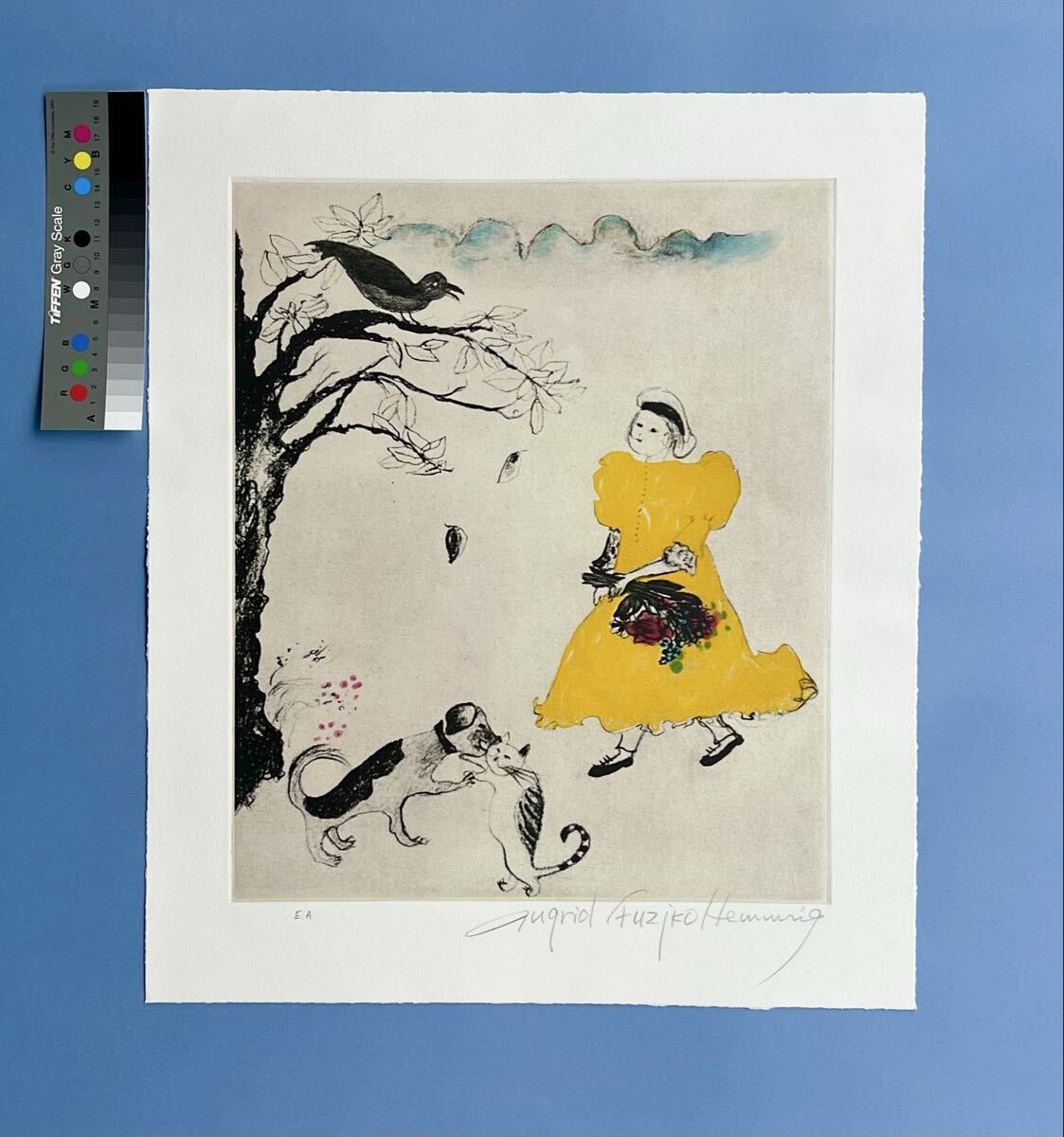 Yahoo!オークション -「フジ子ヘミング」(銅版画、エッチング) (版画