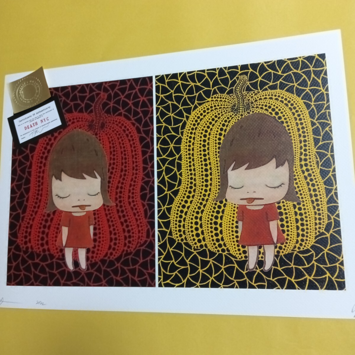 Yahoo!オークション -「death nyc 世界限定100枚 アートポスター 奈良