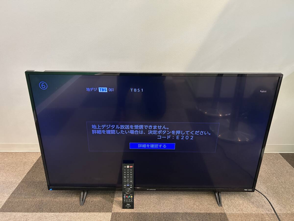 FUNAI 液晶テレビ FL-43U3020 2020年製造 中古品 リモコン付 Yahoo
