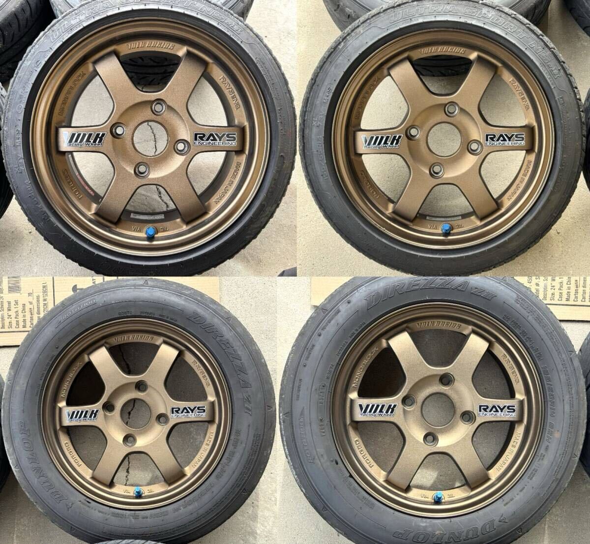 Yahoo!オークション -「rays te37 14インチ」(タイヤ・ホイールセット
