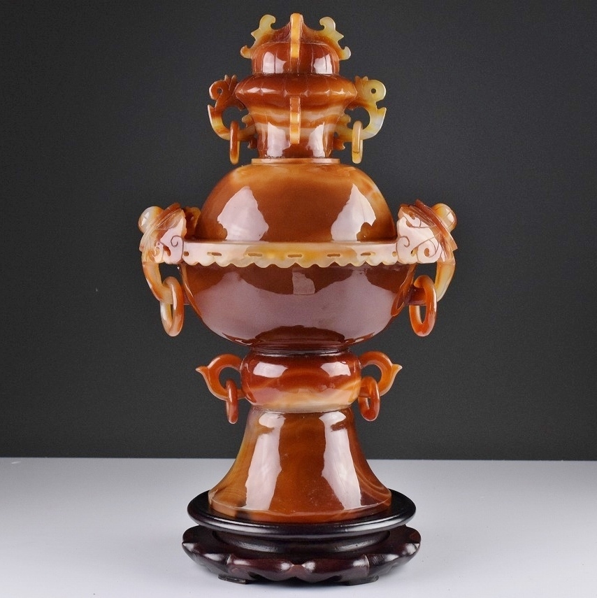 Yahoo!オークション -「瑪瑙 香炉」(美術品) の落札相場・落札価格