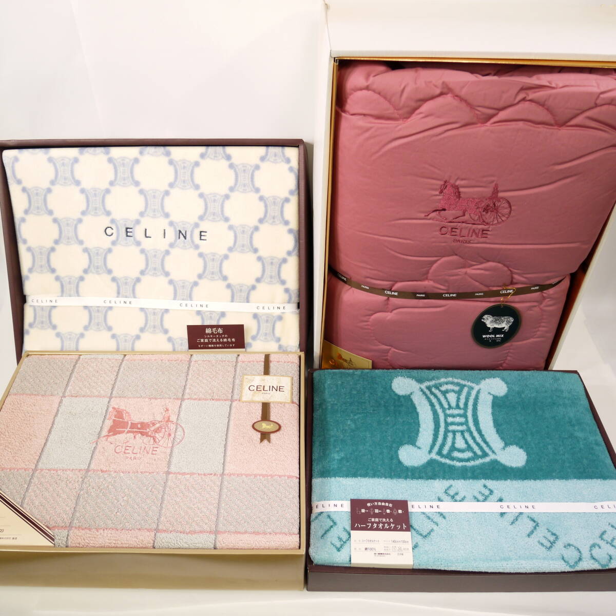 Yahoo!オークション -「セリーヌ 綿毛布」の落札相場・落札価格