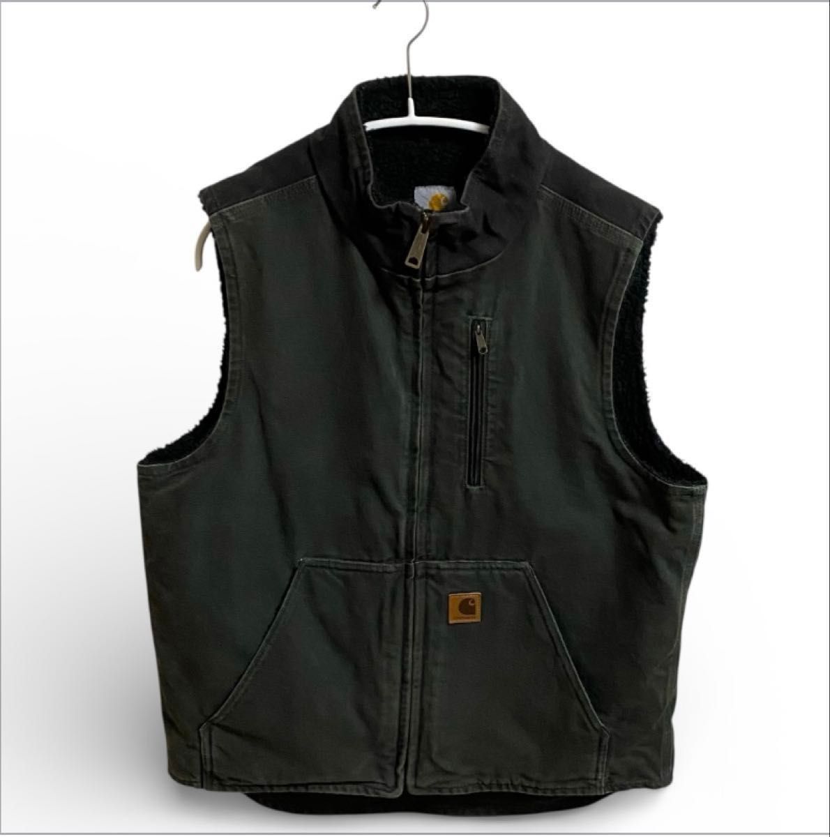 MOSモスグリーン Carhartt カーハート ダック ベスト ボア｜Yahoo