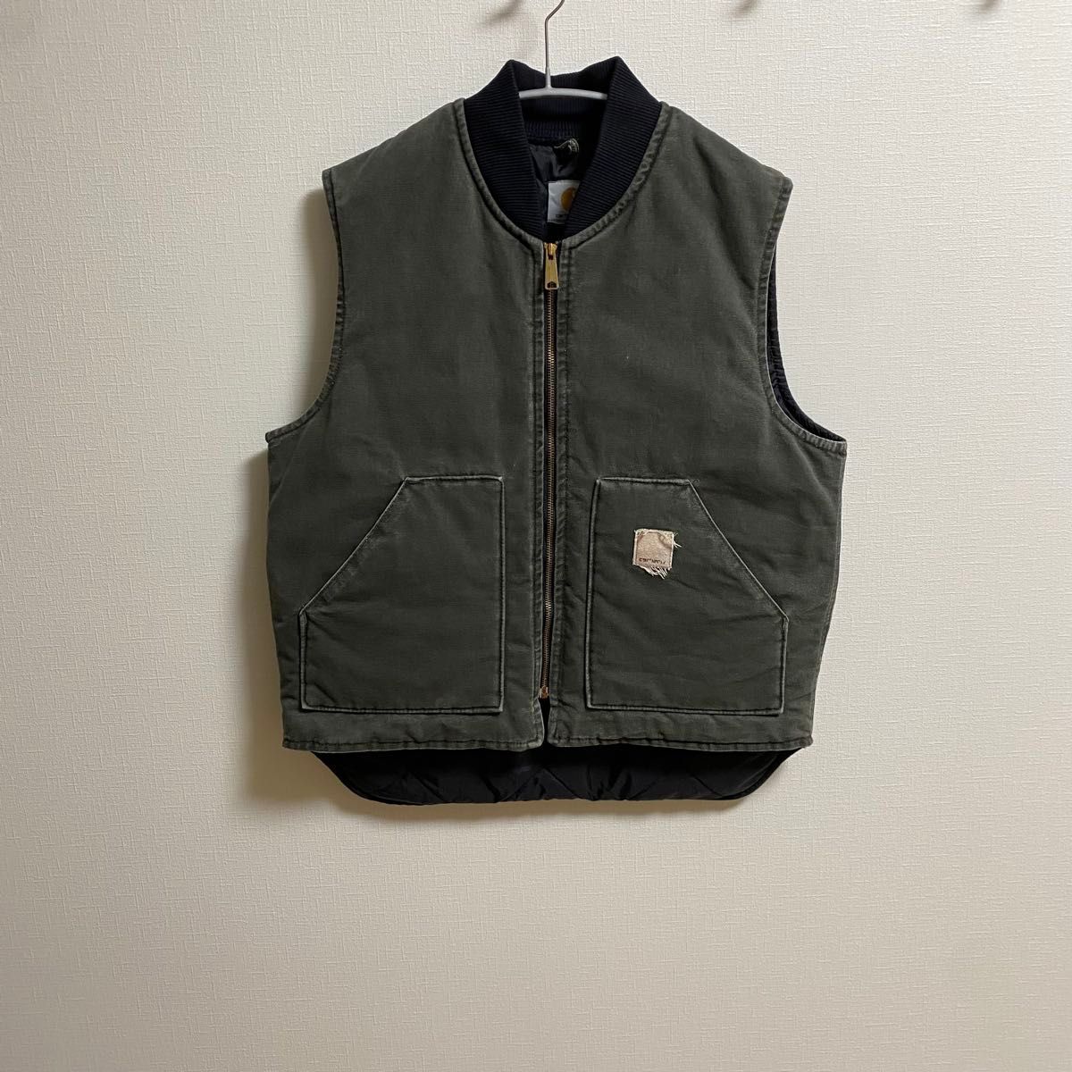 MOSモスグリーン Carhartt カーハート ダック ベスト ボア｜Yahoo