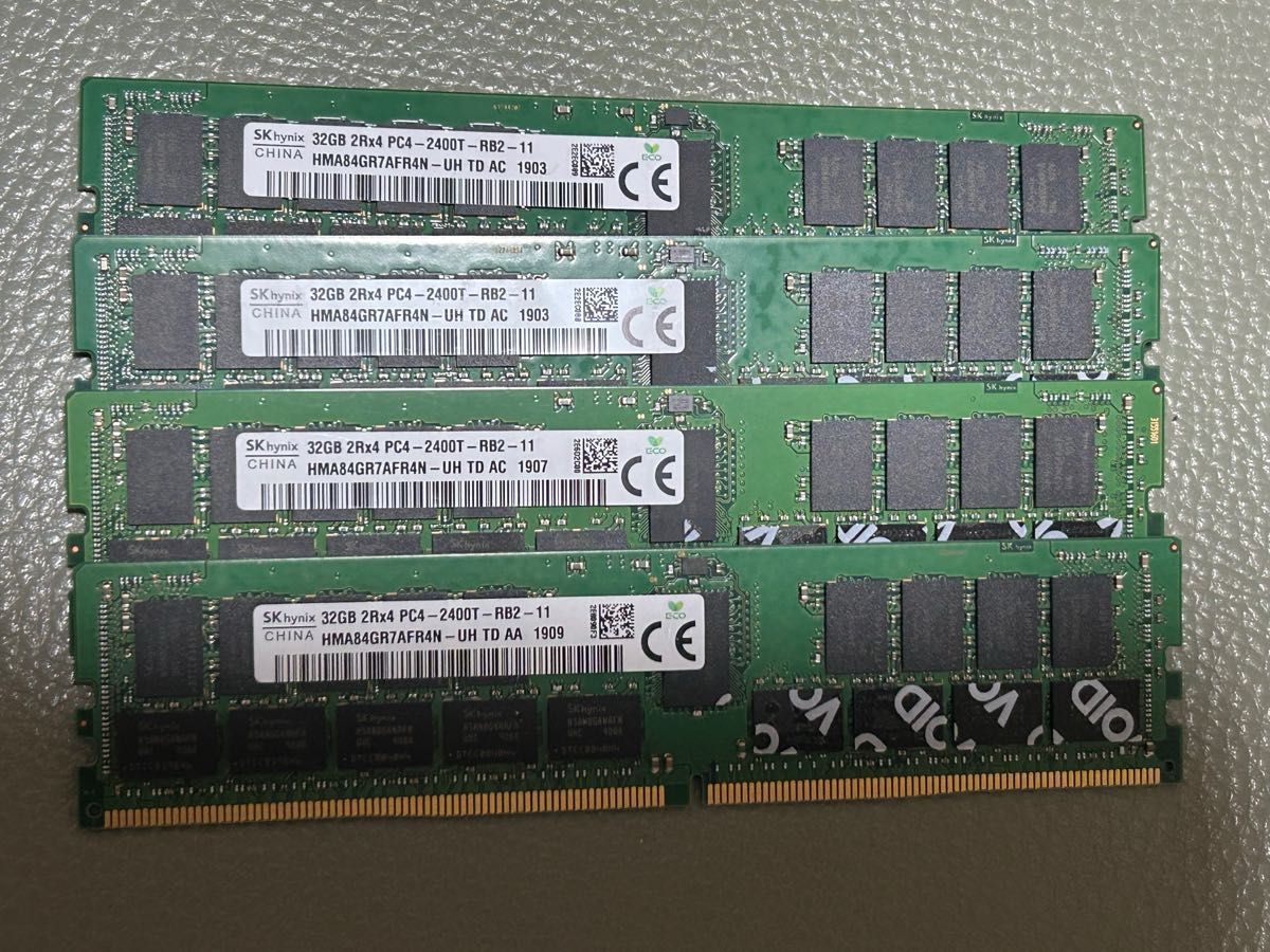 計64GB(8GB×8枚) DDR4-2400T 計64GB(8GB×8枚) DDR4-2400T