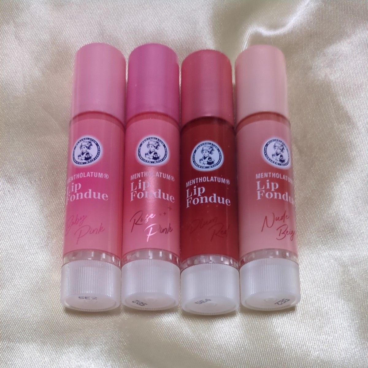 4本セット】メンソレータム リップフォンデュ コーラル スカーレット