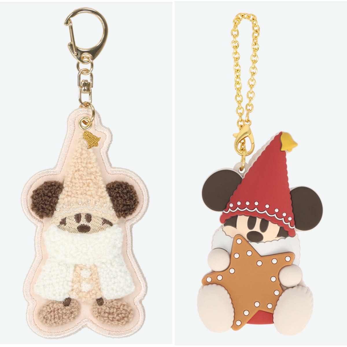 リルリンリン ぬいぐるみバッジ キーチェーン ディズニー クリスマス