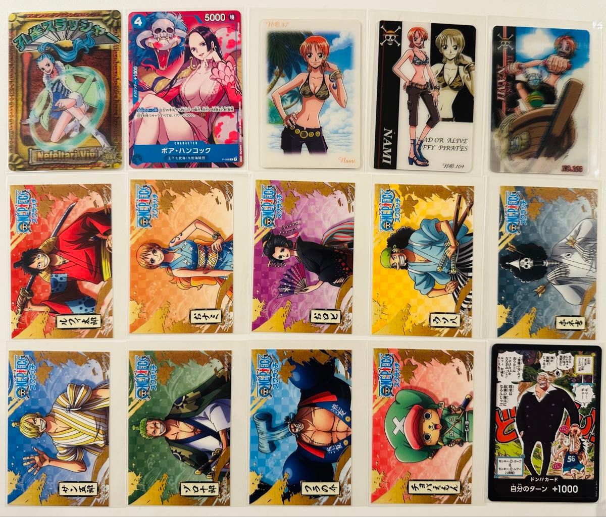 激レア】サーティワン ワンピース ナミ ハンコック 他 カード 6枚