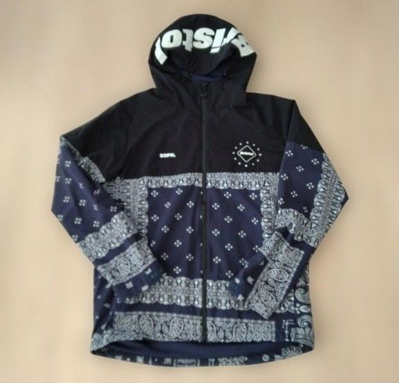 黒L FCRB ブリストル バンダナ柄 ペイズリー柄 ジャケット BANDANA