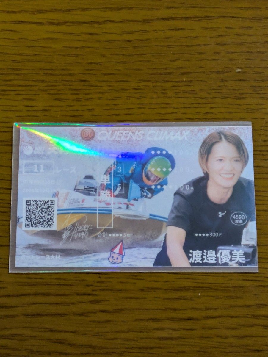 値下げ PG1 レディースチャンピオン オリジナル記念舟券 守屋美穂 2枚
