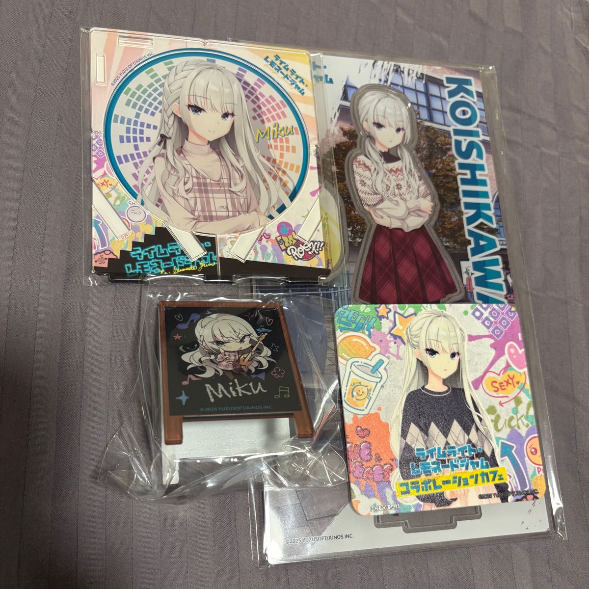 ゆずソフト ライムライト・レモネードジャム コラボカフェ 限定 莉々子