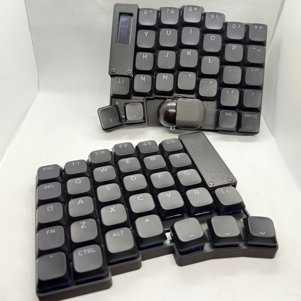 roBa-LP 無線接続 左右分割 トラックボール キーボード 組立て済み