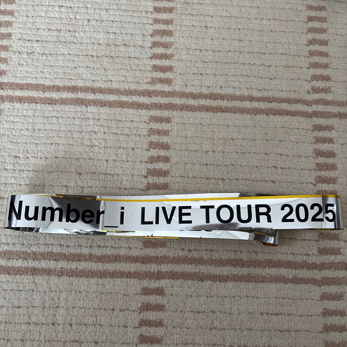ナンバーアイ Number_i LIVE TOUR 2025 ペンライト 銀テープ 1本