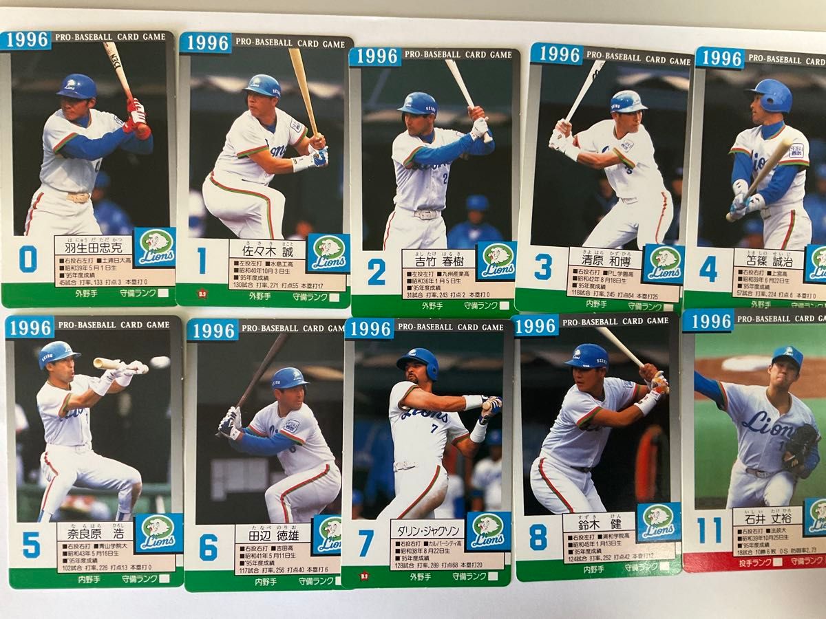 タカラ プロ野球カードゲーム 昭和56年度 西武ライオンズ 30枚セット
