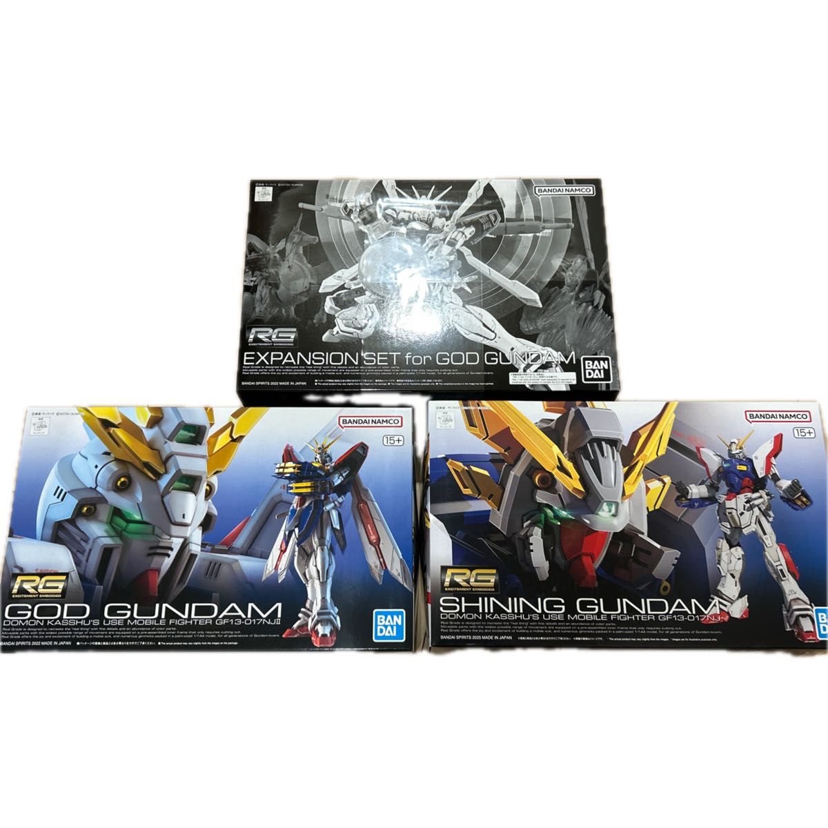 2品セット】RG シャイニングガンダム／ゴッドガンダム【新品未開封