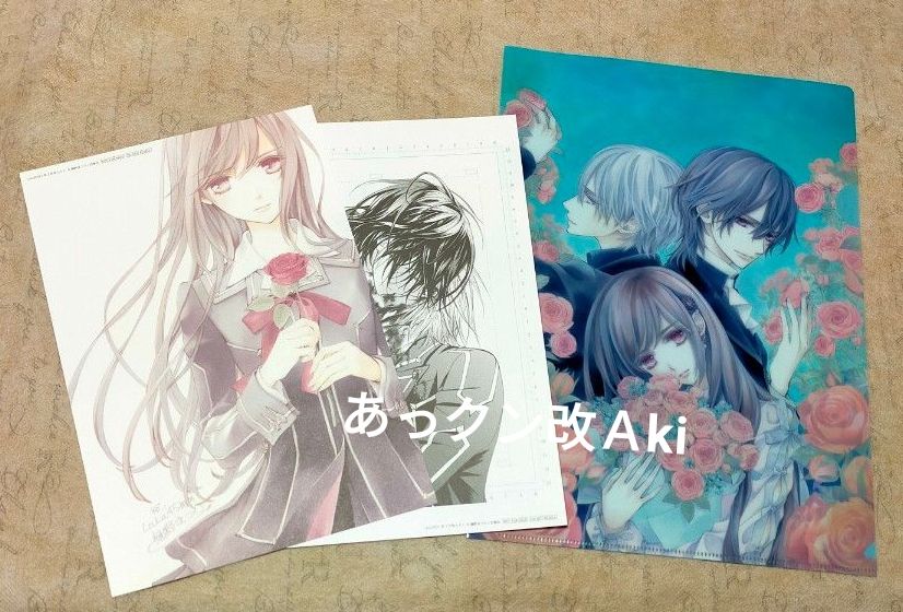 LaLa付録 ヴァンパイア騎士 ブラックメルヘンパスケース 棘薔薇の