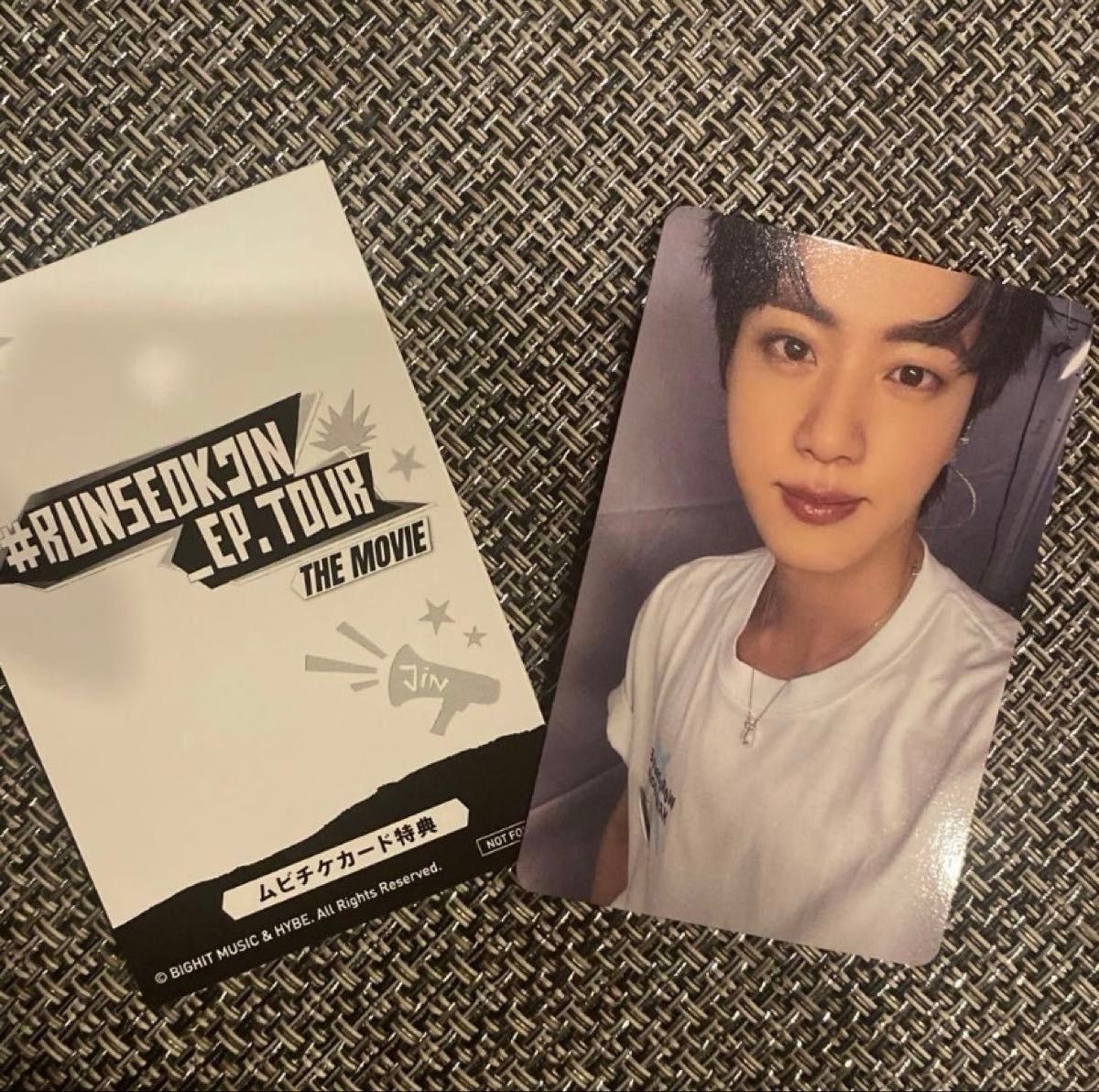 BTS JIN ジン RUNSEOKJIN ポップアップ インスタントフォト トレカ 2枚